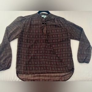 Veronica M Plaid Blouse